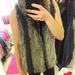 fur vest